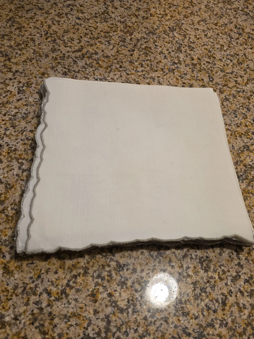 Vintage Italian Linen Table Napkins With Floral Embroidered Cut Out Designs- 6